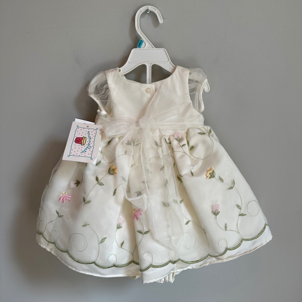 NWT Vintage Marmellata Pale Yellow Floral Dress - Picture 5 of 6